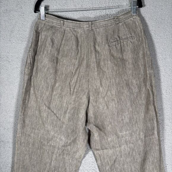 Vintage 1970s Brooks Brothers Trousers Women’s Size 14 Linen Knit Made in USA - Picture 11 of 13